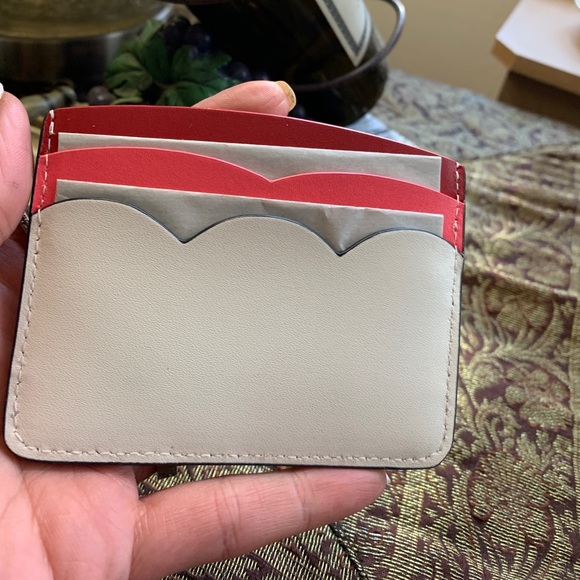 Authentic Kate Spade Leather Cherry colorblock slim card case - Picture 3 of 7